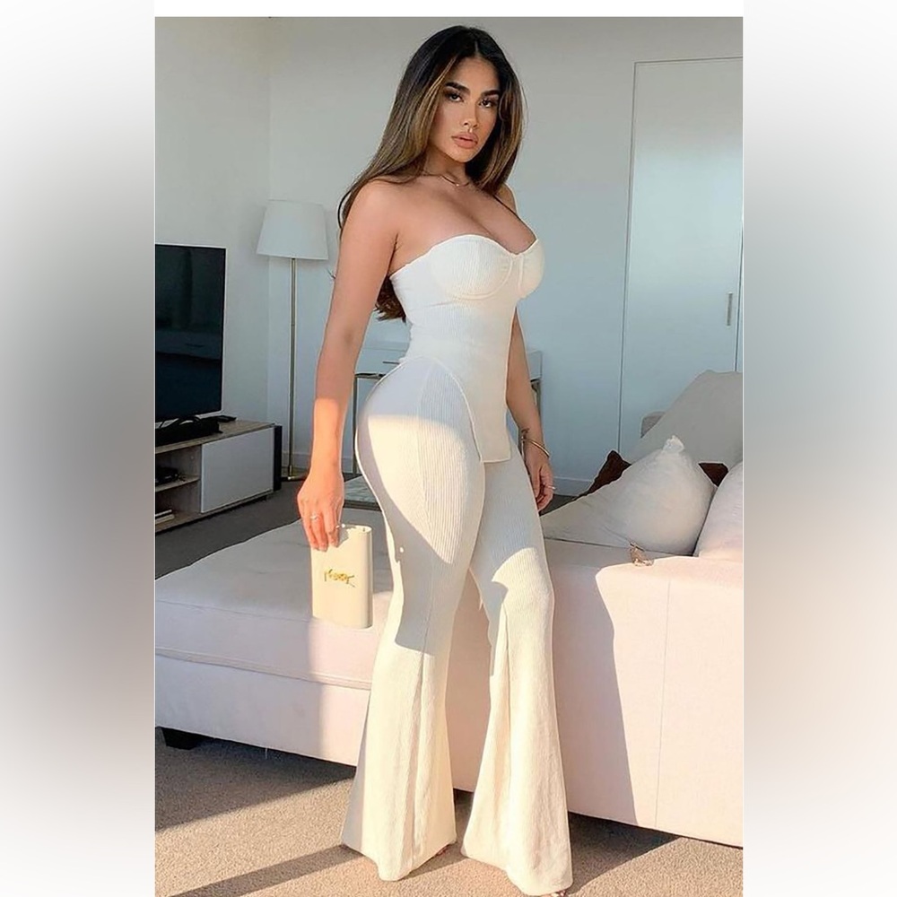 Ribbed pant set